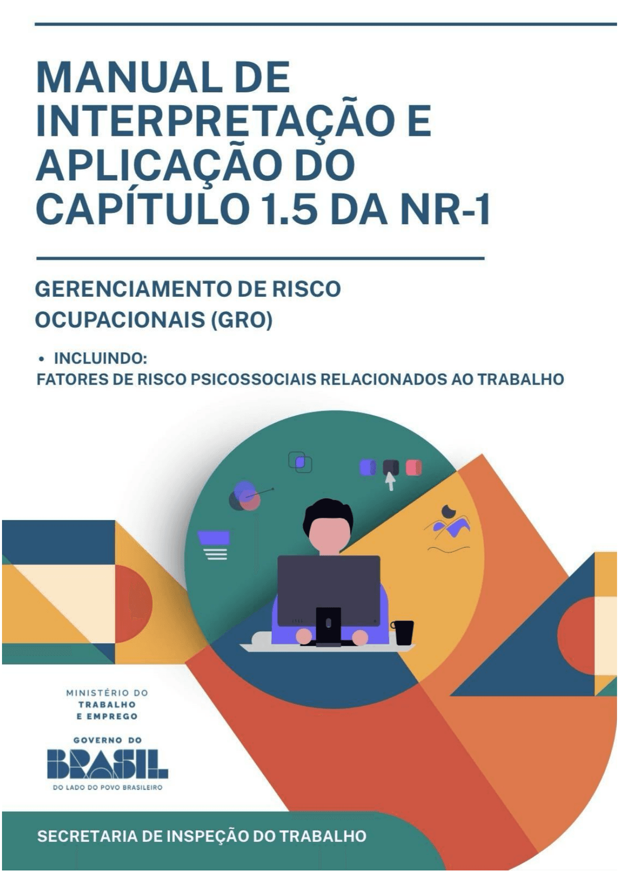 Capa do Manual de Interpretação e Aplicação do Capítulo 1.5 da NR-1 - GRO e Riscos Psicossociais - MTE 2026